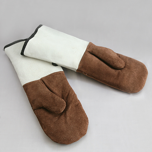 Рукавицы жаропрочные Х/Б с ПВХ напылением 450мм