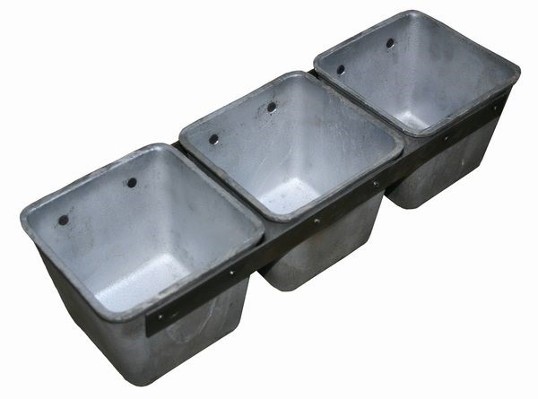 Форма для хлеба "Дока" 127х127мм h100мм 3х400г