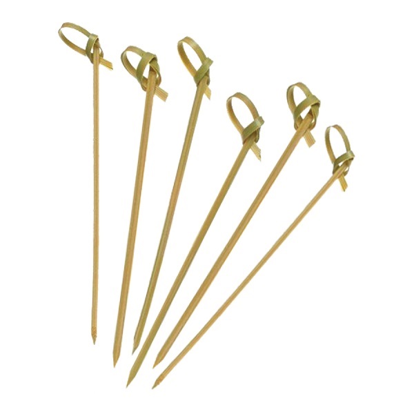 Пики шпажки деревянные Узелок 90мм (упаковка 100шт.)