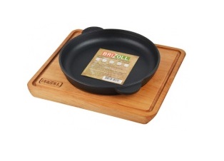 Сковорода порционная чугун d180мм на подставке