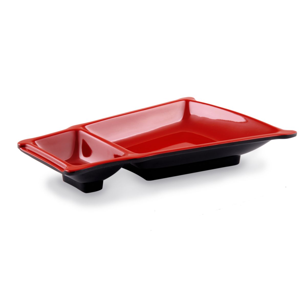 Блюдо с подсоусником меламин 229х160мм