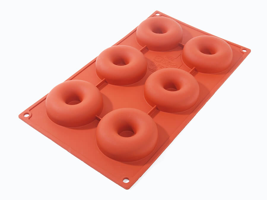 Форма силиконовая Саварин (6 шт. d66х20мм) 290х170мм