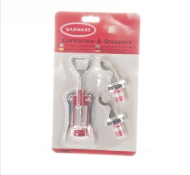 Штопор "бабочка" в комплекте с пробками