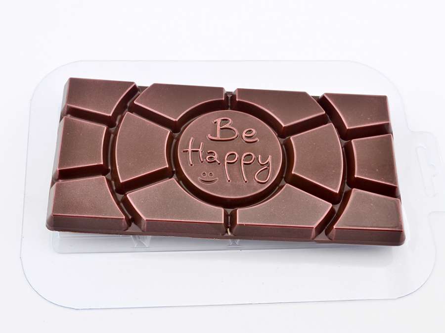 Форма для шоколада "Плитка Будьте Счастливы"