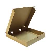 Коробка для пиццы, пирога 250х250х40мм (бурая)