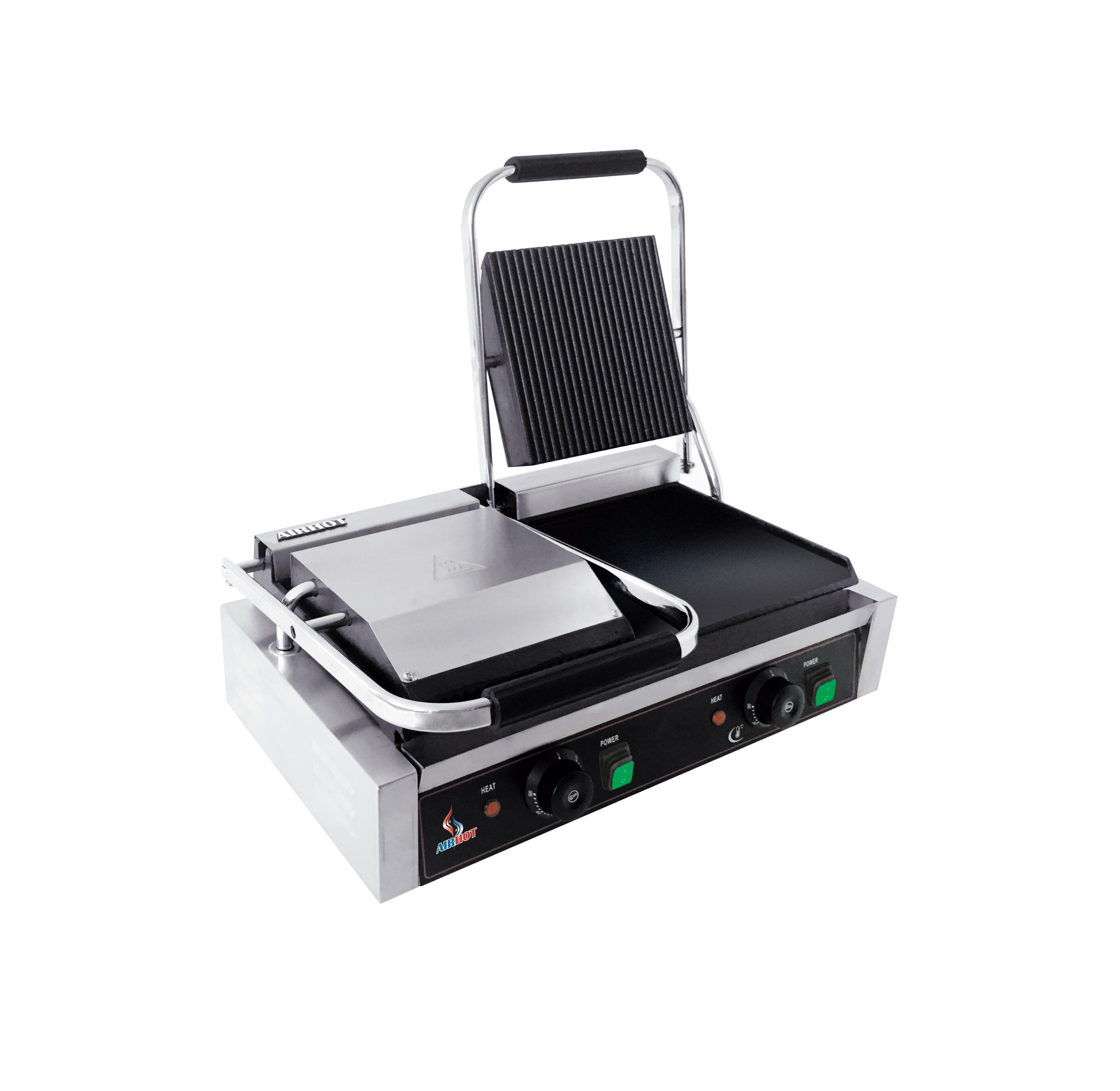 Гриль контактный двойной рифленный верх Airhot DCG-FG