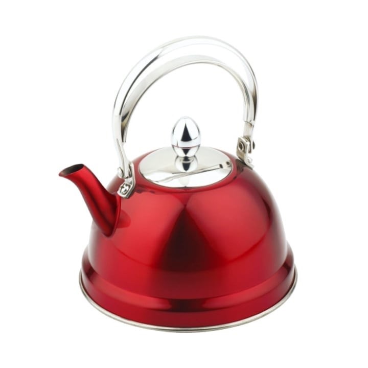 Чайник заварочный 0,7л нерж. красный