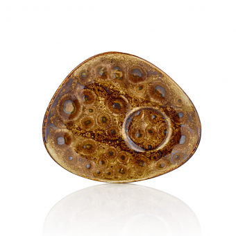 Блюдце 140х110мм Cowry Yellow By Bone CW-YL-ZT-02-STB