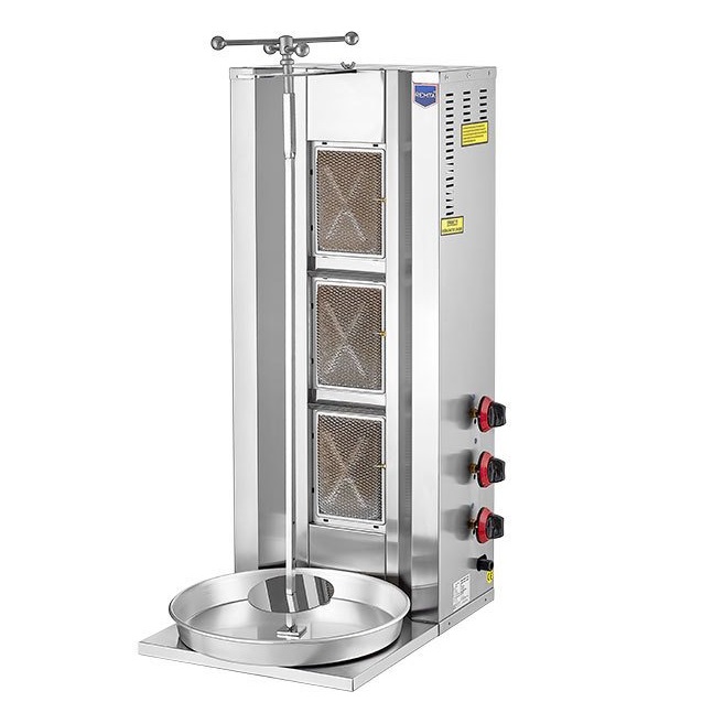 Аппарат Шаурма газовая 3 горелки ручной привод D06Z