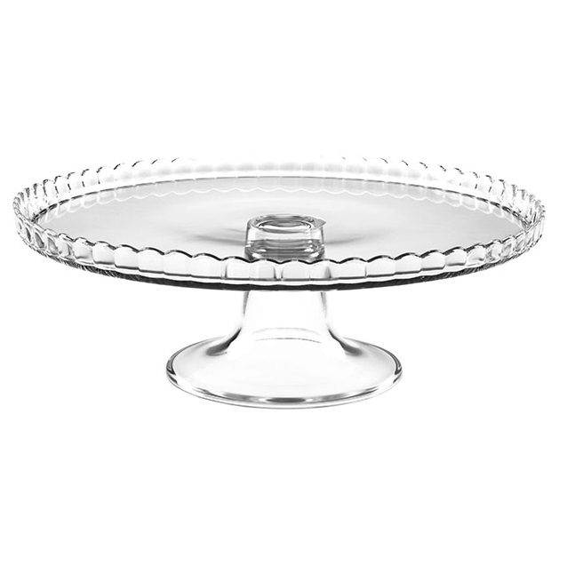 Подставка для торта "Патиссери" d280мм h90мм стекло