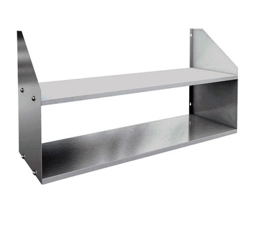 Полка 1200х300х600мм сплошная настенная