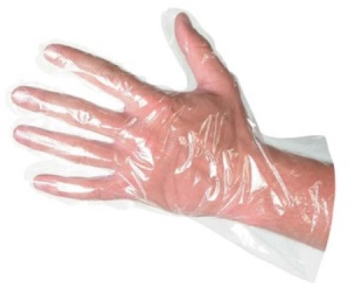 Перчатки одноразовые полиэтиленовые 100шт/уп  М