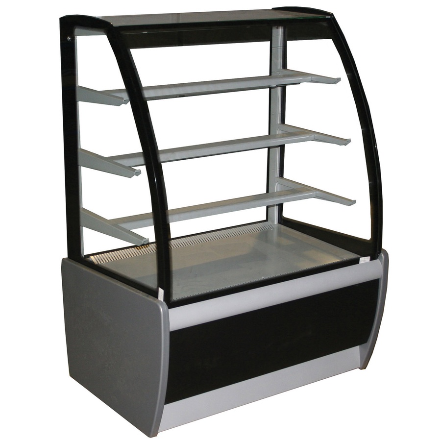 Витрина кондитерская серая Carboma ВХСв - 0,9д Люкс техно