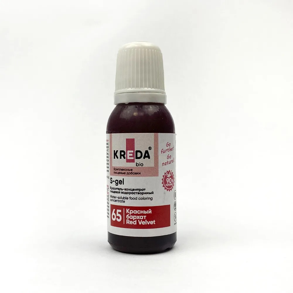 Краситель универсальный 20мл S-gel красный бархатный