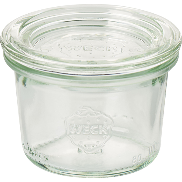Банка фуршетная с крышкой стекло 80мл