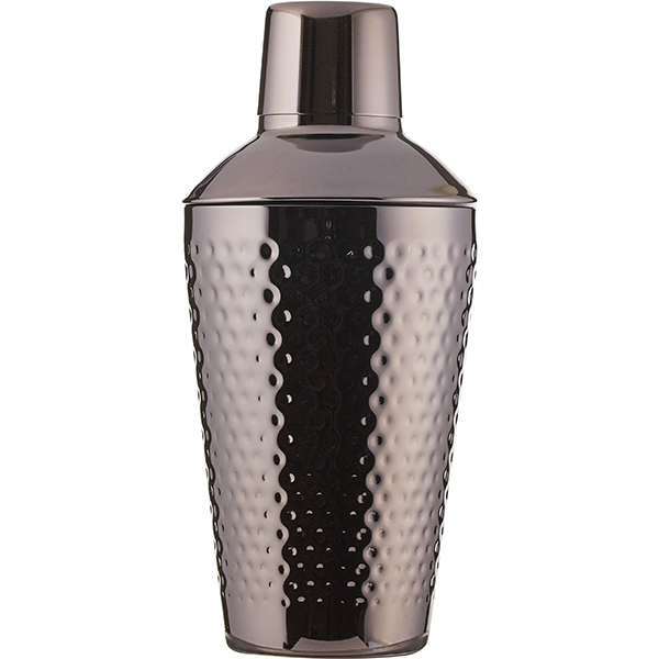 Шейкер рифленый черный 500мл