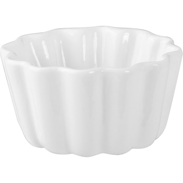 Соусник 50мл с волн. краями фарфор