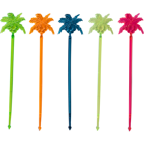 Палочки для коктейлей «Ананас» 235мм разноцветные (упаковка 100шт.)
