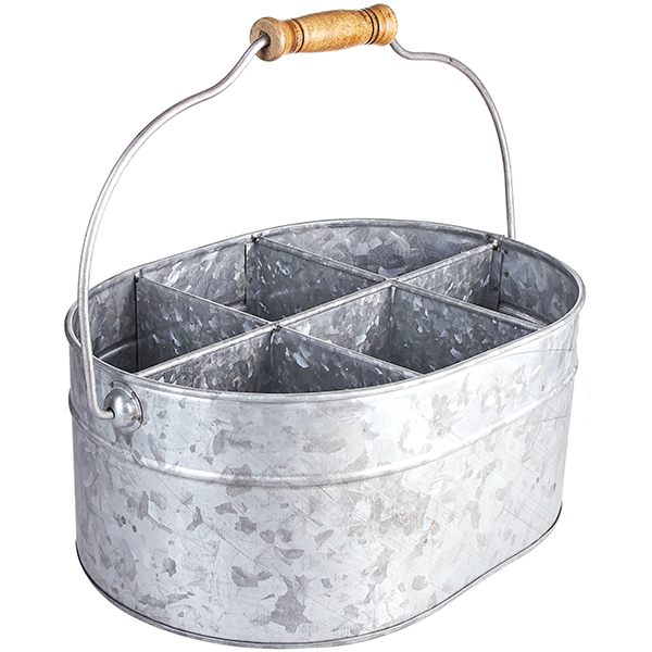 Емкость для закусок с ручкой 6 ячеек