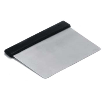 Скребок с пластиковой ручкой 120х100мм нержавеющая сталь