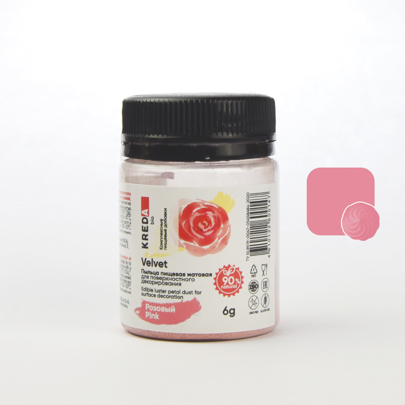 Краситель Velvet 6гр пыльцевой матовый розовый