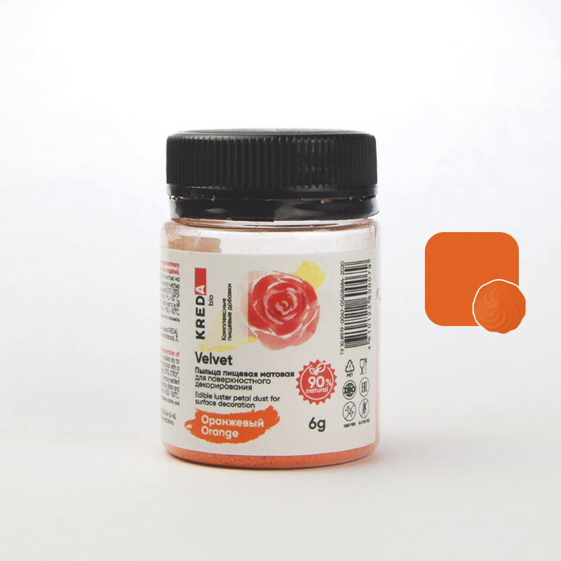 Краситель Velvet 6гр пыльцевой матовый оранжевый