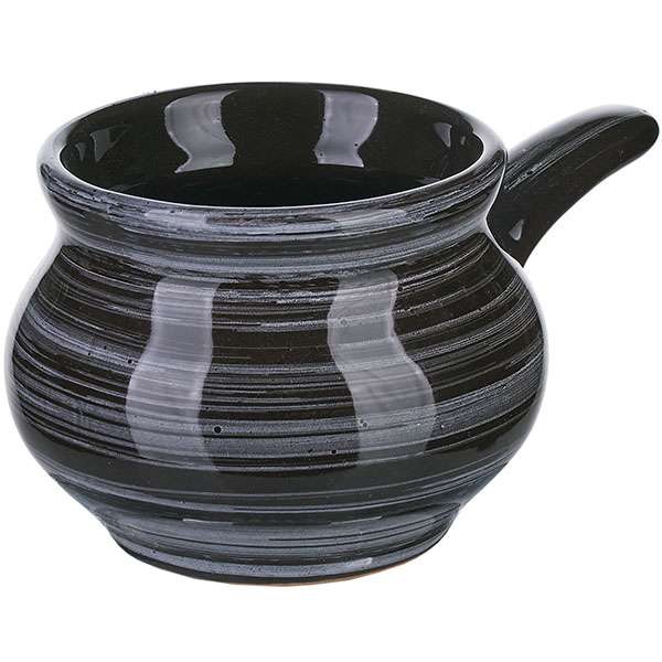 Кокотница  250мл «Маренго» черная керамика МАР00011599