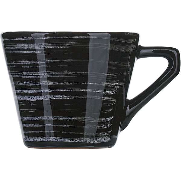 Чашка чайная 200мл «Маренго» черная керамика МАР00011601
