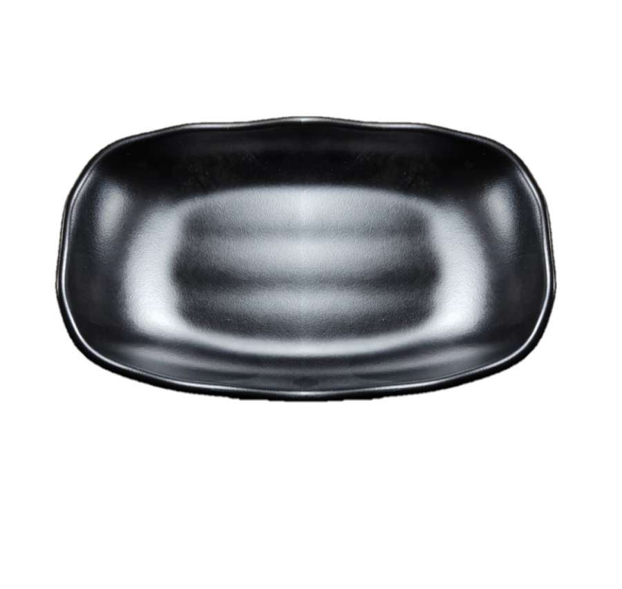 Блюдо меламин черное d202х126мм h33мм