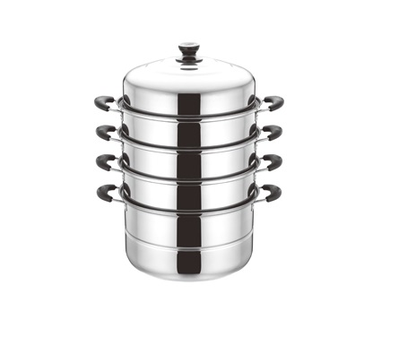 Кастрюля-мантоварка 8,5л d300мм 4 секции н/ж