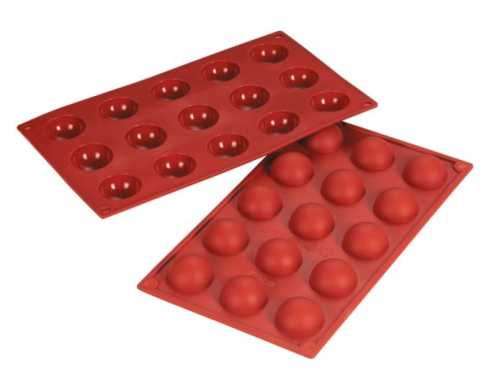 Форма силиконовая Полусферы (15шт. d40мм h20мм) 300х175мм