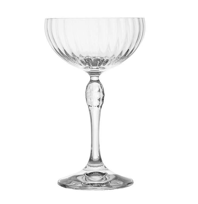 Бокал для шампанского блюдце 220мл «Америка 20х» Bormioli Rocco