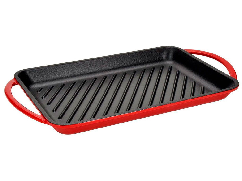 Противень гриль 400х220х30мм чугун эмаль