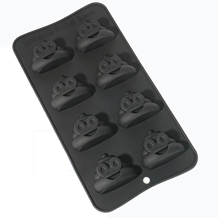 Форма силиконовая «Какашка» (8шт. h10мм) 205х105мм