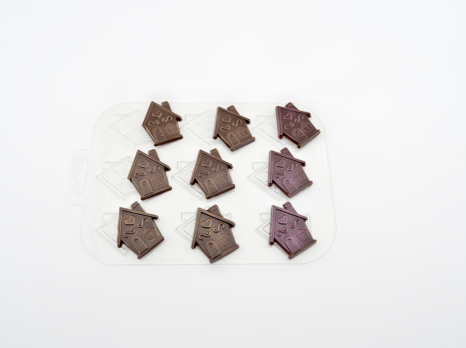 Форма для шоколада "Игрушечные домики" АКЦИЯ