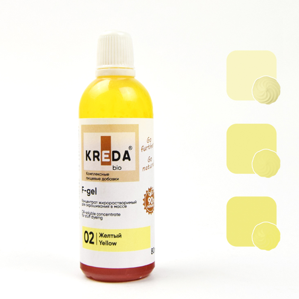 Краситель пищевой 80мл желтый