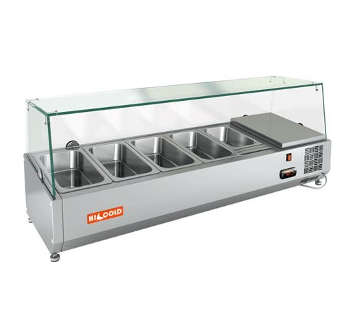 Витрина холодильная настольная для ингредиентов Hicold VRX 1200