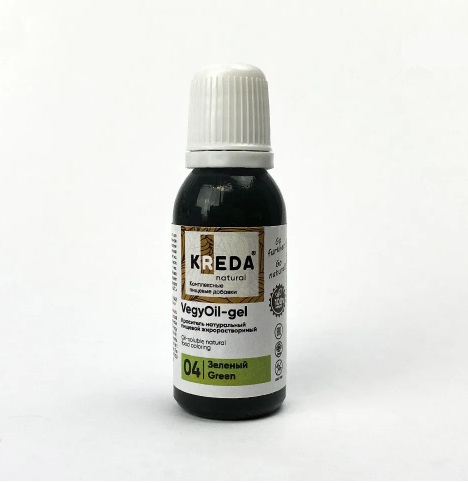 Краситель натуральный жирорастворимый 20мл зеленый