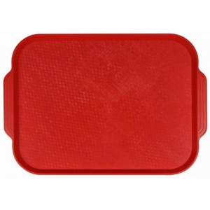 Поднос пластиковый 450х355мм красный