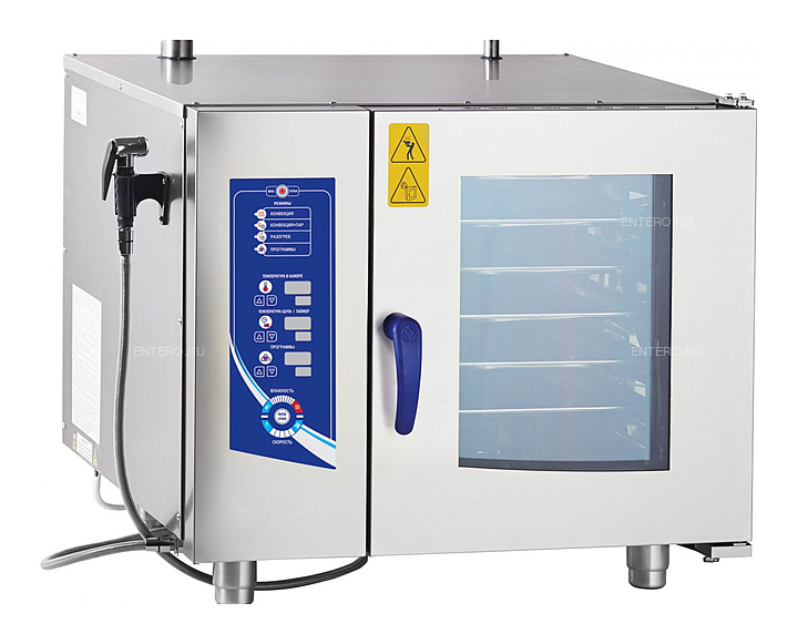 Пароконвектомат ПКА 6-1/1ВМ2-01  с авт.мойкой Abat Акция