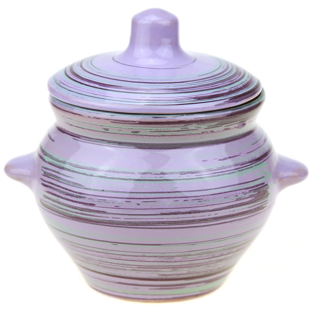 Горшок для запекания №5 с ручками 500мл Лаванда