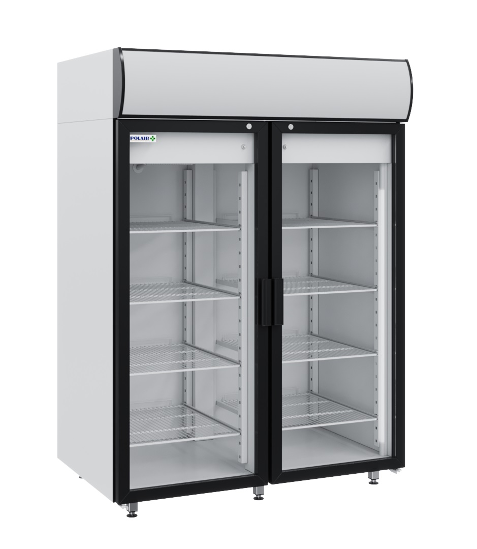 Шкаф фармацевтический стеклянные двери Полаир ШХФ-1,4 ДС