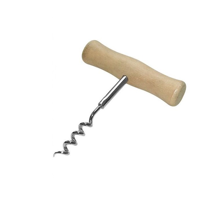 Штопор винтовой с деревянной ручкой "Ретро"