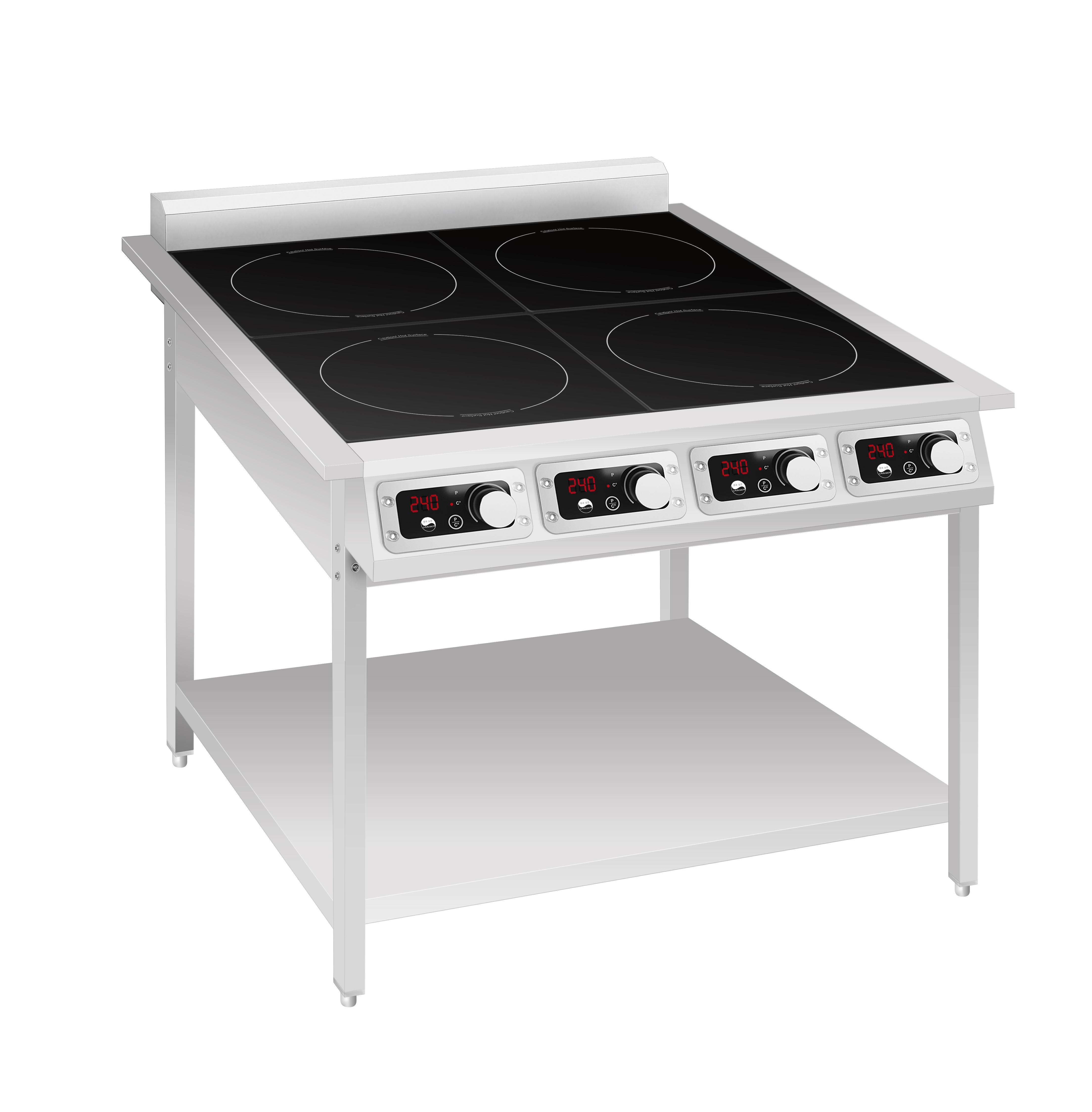 Плита индукционная 4-конфорочная на подставке 14кВт Indokor Южная Корея