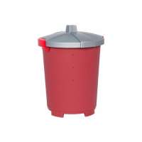 Бак для отходов полипропилен 45л красный