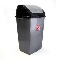 Мусорное ведро с качающейся крышкой 50л пластиковое