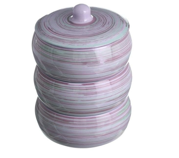 Набор для холодца Русский Лаванда керамика