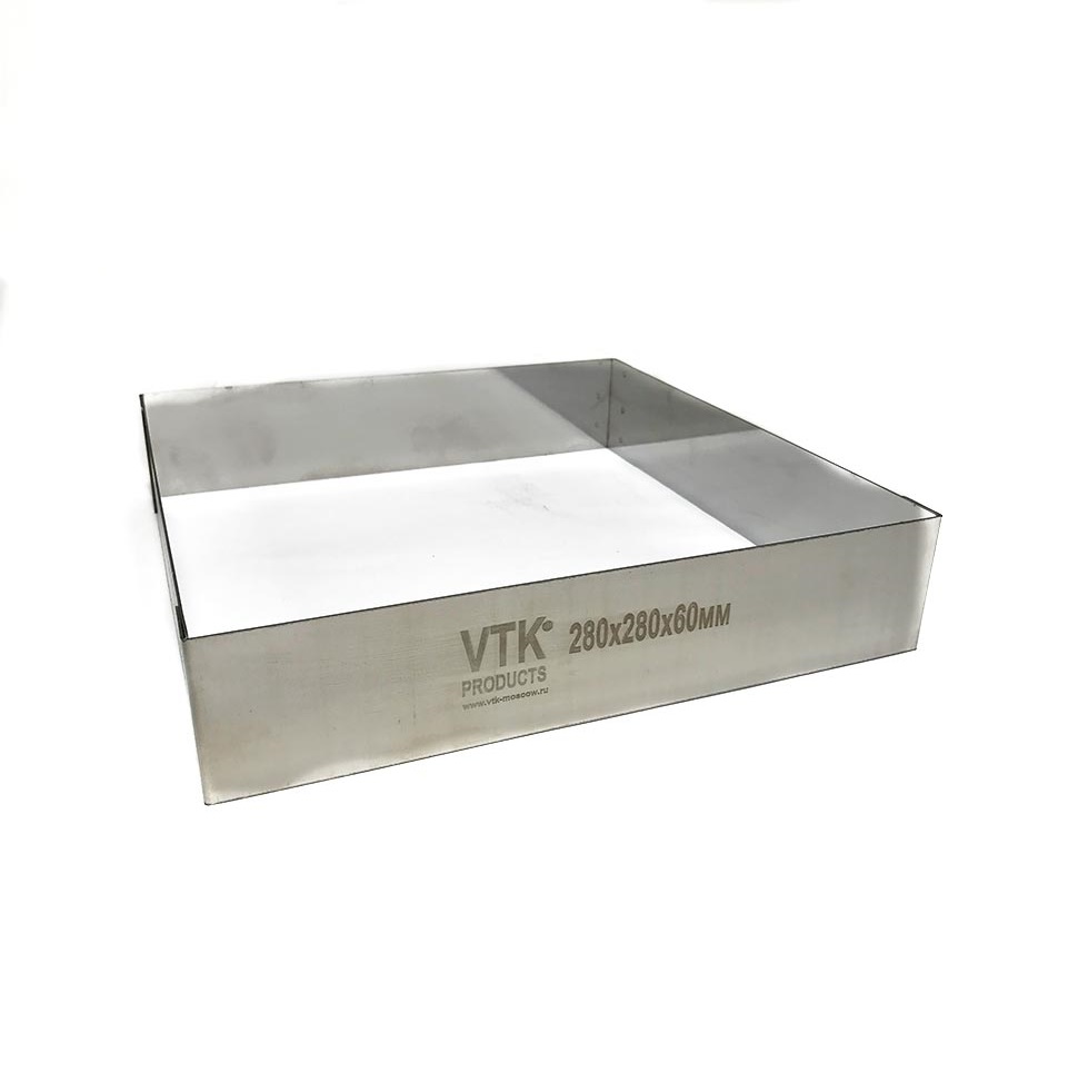 Форма резак вырубка квадрат 280х280мм h60мм