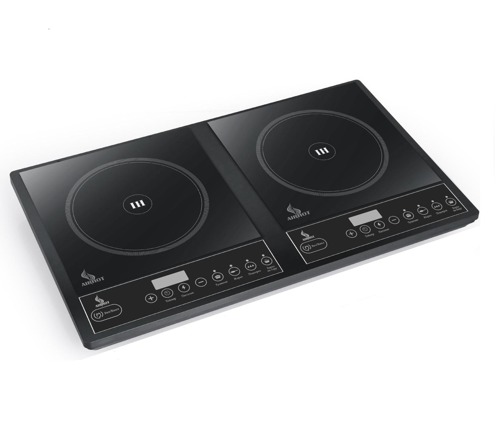 Плита индукционная 2-х конфорочная 3,5кВт Airhot IP3500 D SLIM