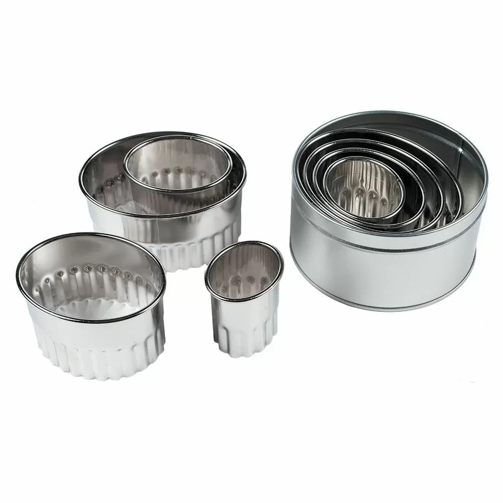 Набор форм-резаков "Овал рифленый"  8 шт